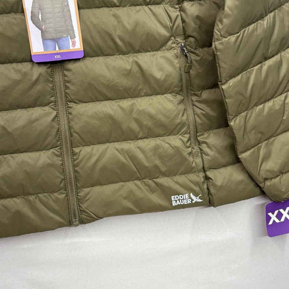 Eddie Bauer Womens Down 650 Packable Lightweight Jacket Green XXL - Picture 12 of 16